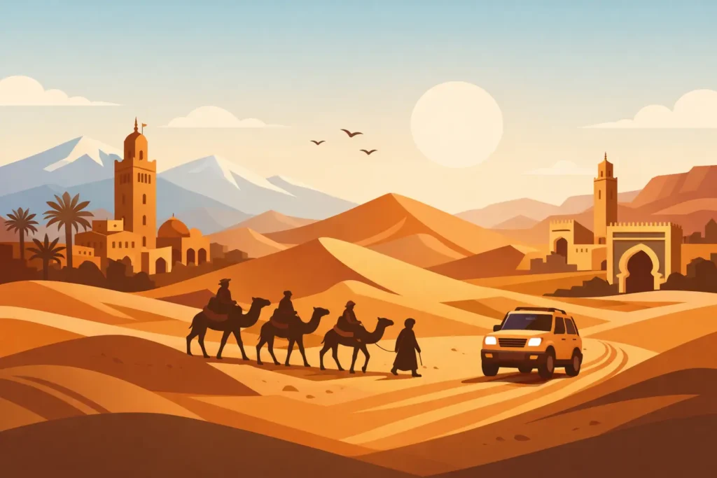 3 Days Marrakech to Fes Sahara Tour
