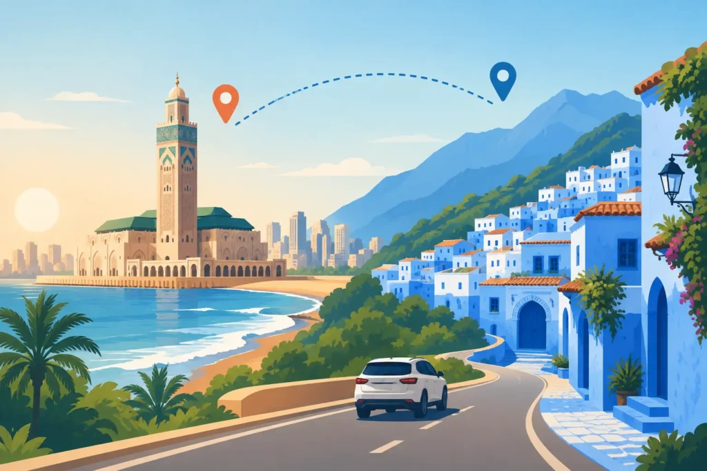 Casablanca to Chefchaouen Itinerary in 3 Days