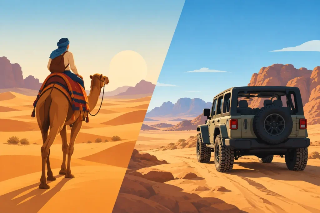 Sahara Camel Versus Jeep Tours: Which Is Best?